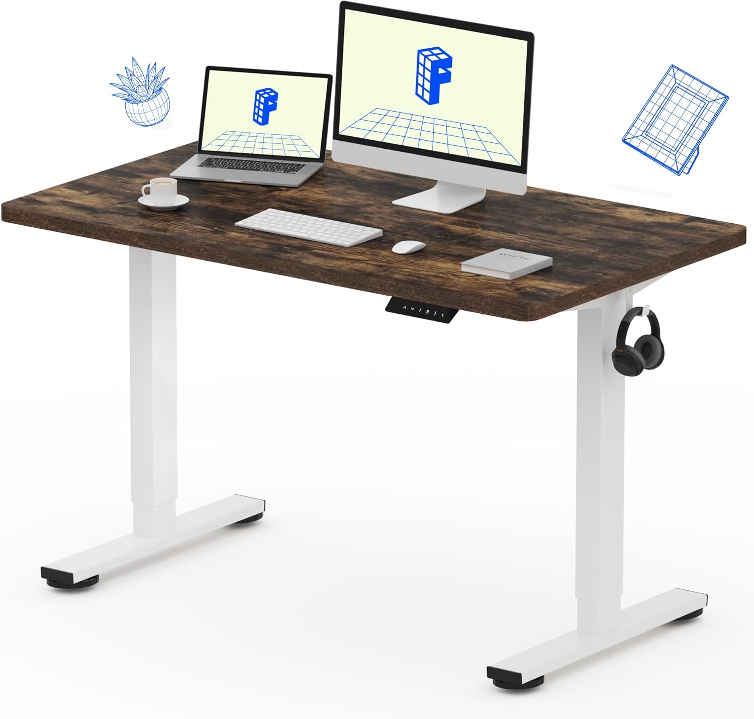 Minimal standing desk setup