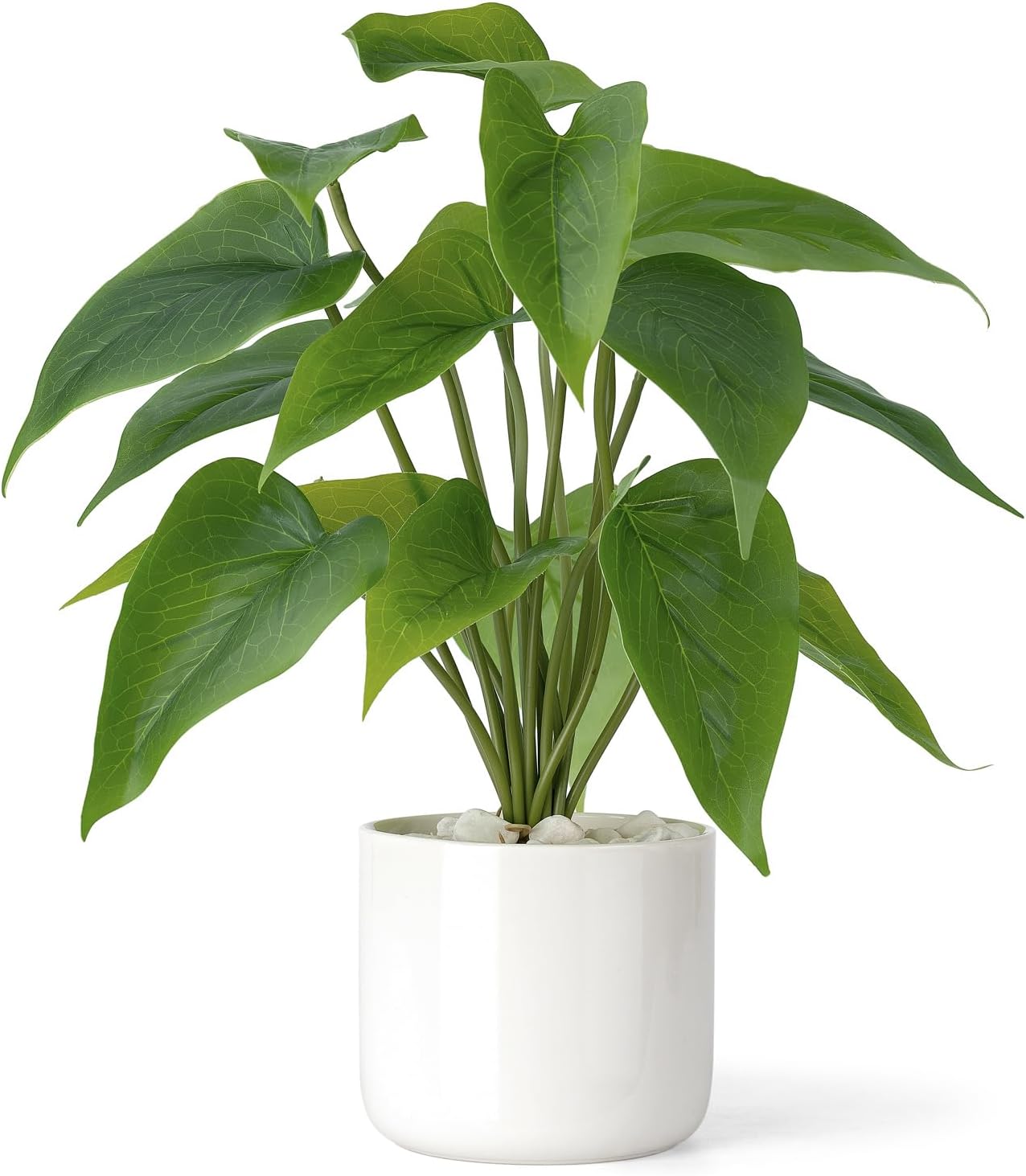 Mkono Faux 11" Ceramic Potted Plant