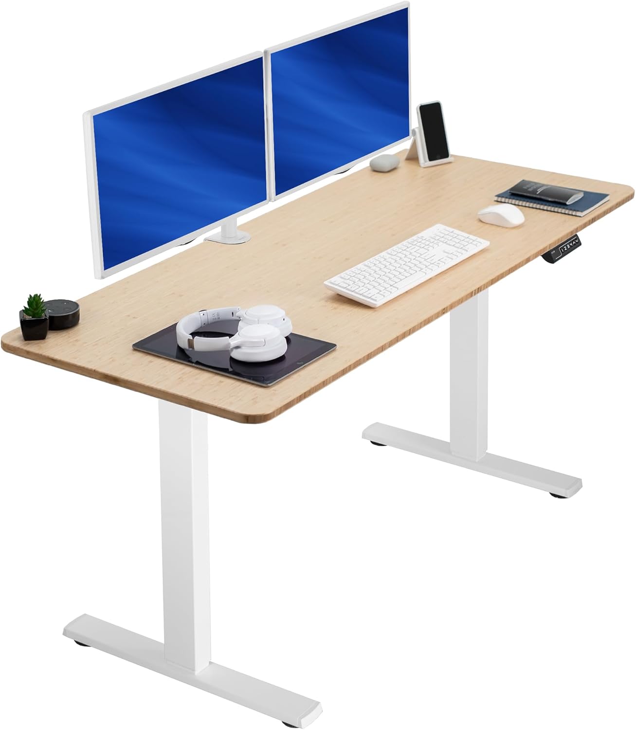 VIVO Electric Standing Desk (Bamboo)